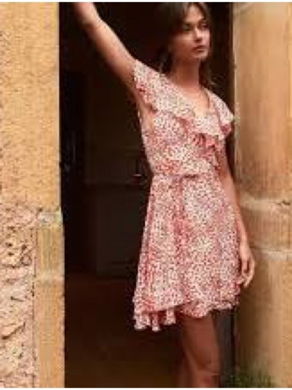 Free People French Quarter Wrap Mini Dress Wrap Dress - Pop Combo